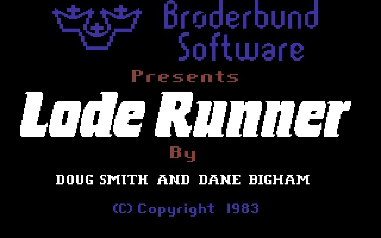 [10/02/2011] Lode Runner 1983 Startbildschirm