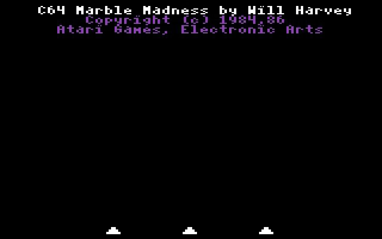 [10/02/2011] Marble Madness 1986 Startbildschirm