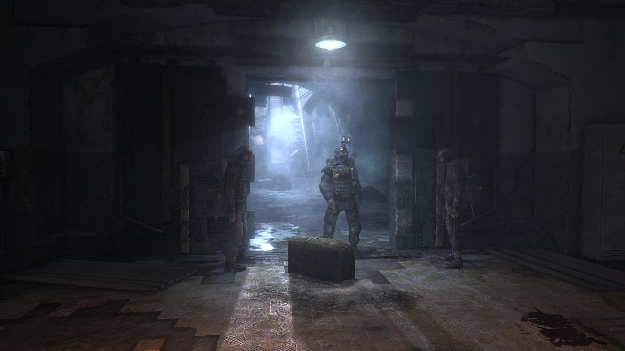 [09/02/2011] Metro 2033 ist eines der hübschesten PC-Spiele 2010. Die Beleuchtung, die Texturen und DirectX 11 (sorgt hier unter anderem für tesselierte Soldaten) demonstrieren warum. Die Auflösung: 1920 x 1080.