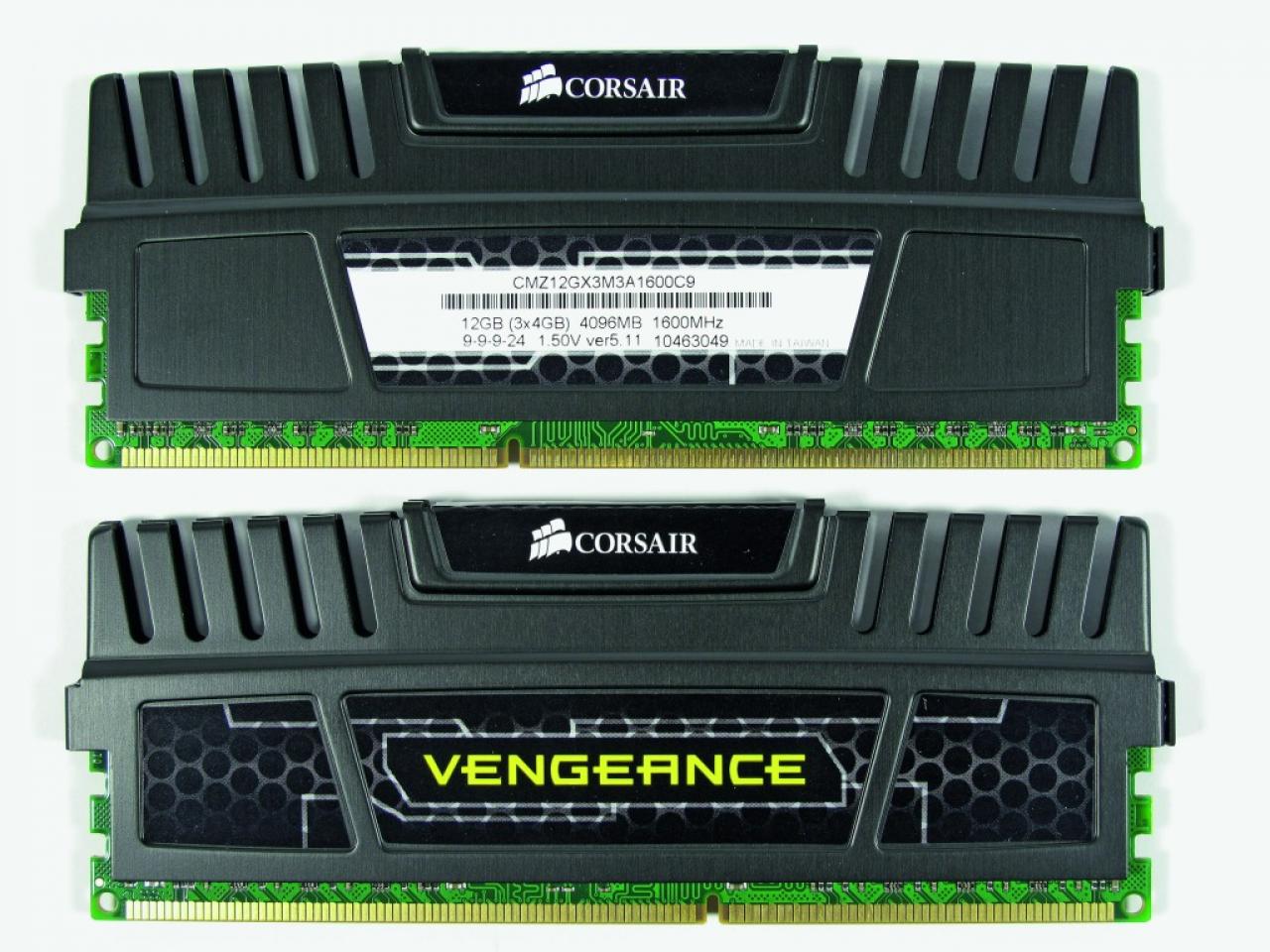 [30/03/2011] Beim RAM gibt es viel Auswahl - hier RAM von Corsair als optischer Blickfang