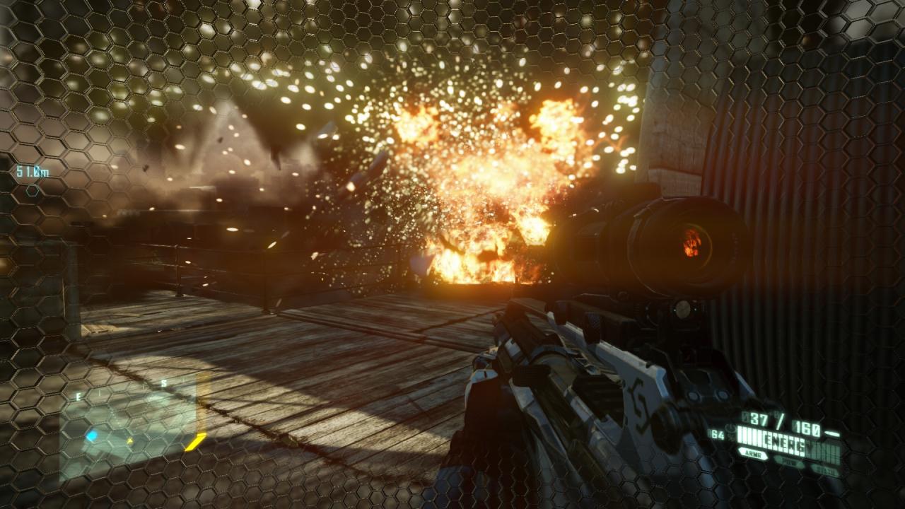 [21/03/2011] Crysis 2 sollte erneut neue Maßstäbe setzen. Doch Crysis 2 erschien neben dem PC, auch für PS3 und Xbox 360. Scheinbar dachte Crytek, PC-Spieler würden sich plötzlich auch mit deutlich geringer aufgelösten Texturen zufrieden geben. Die Grafik-Einstellungen ließen ebenfalls zu wünschen übrig und boten nur die Wahl zwischen drei Voreinstellungen.