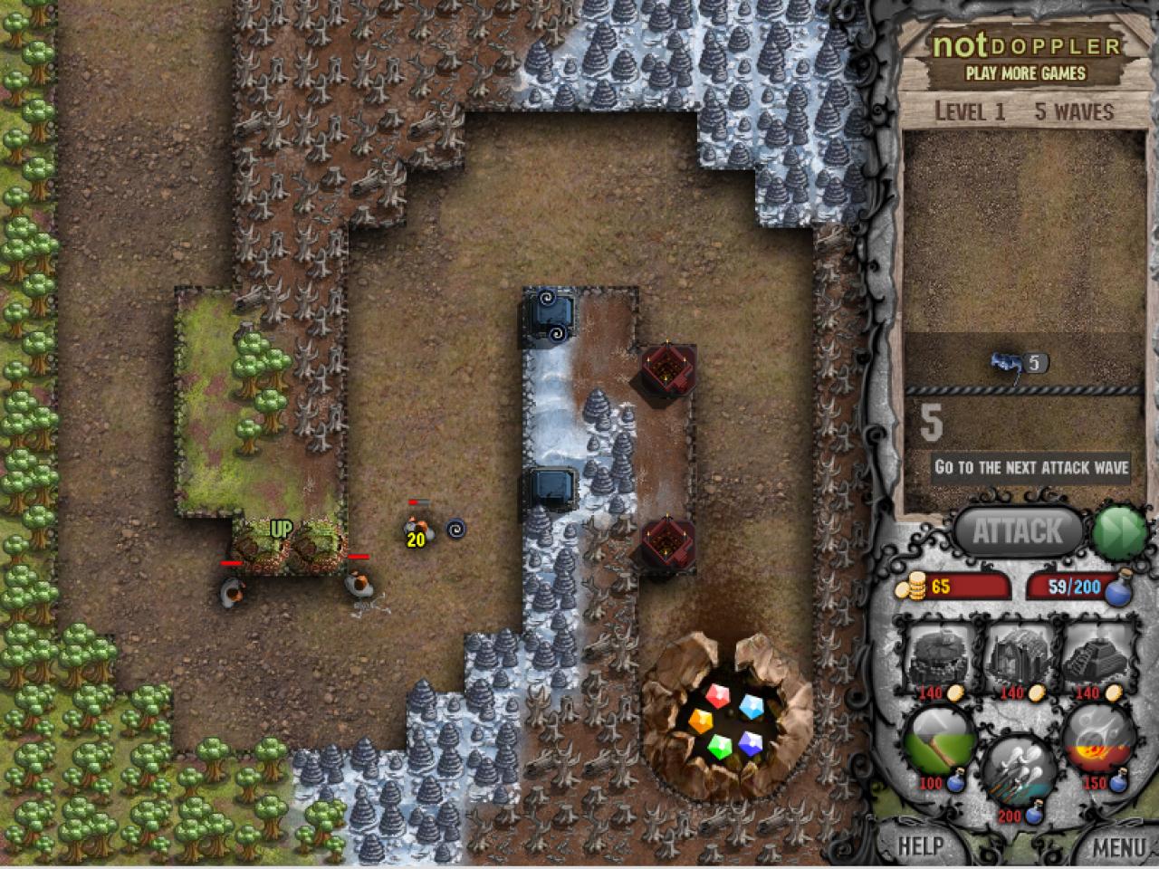 [21/03/2011] Platz 8: Cursed Treasure - Ein beliebtes TD-Game, bei dem Sie Ihre Juwelen vor diebischen Gegnern beschützen. Dabei stehen Ihnen drei Arten von Verteidigungstürmen zur Verfügung.