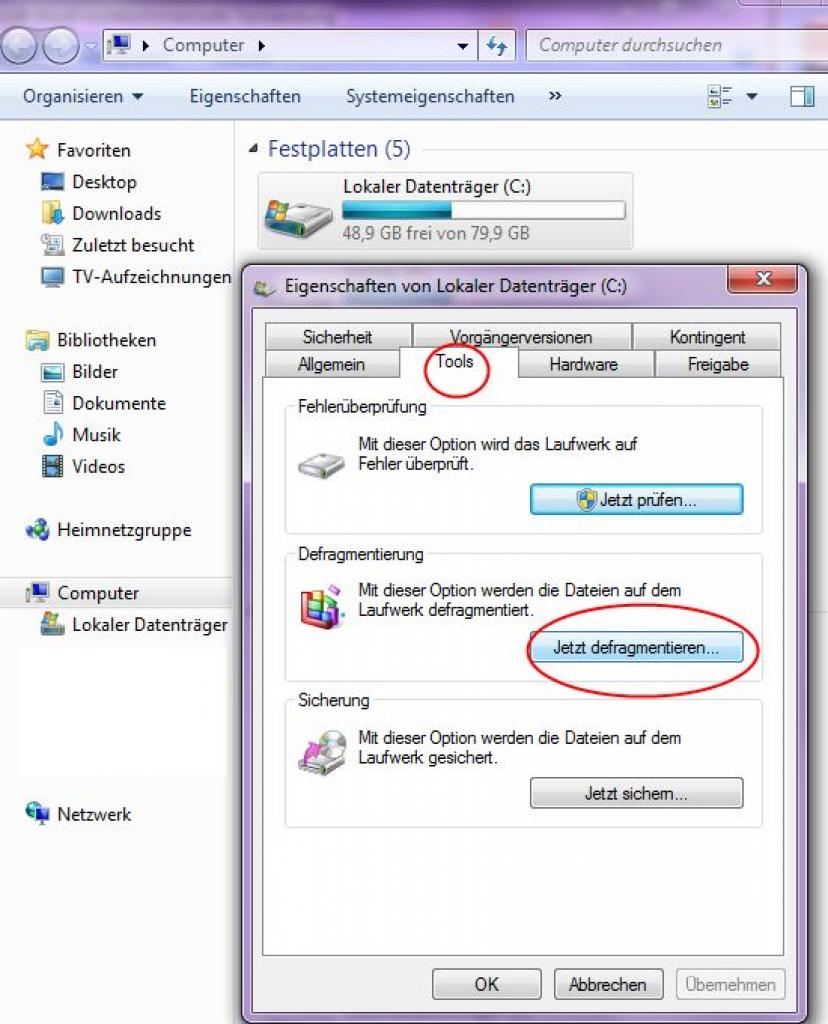 [04/03/2011] Defragmentieren