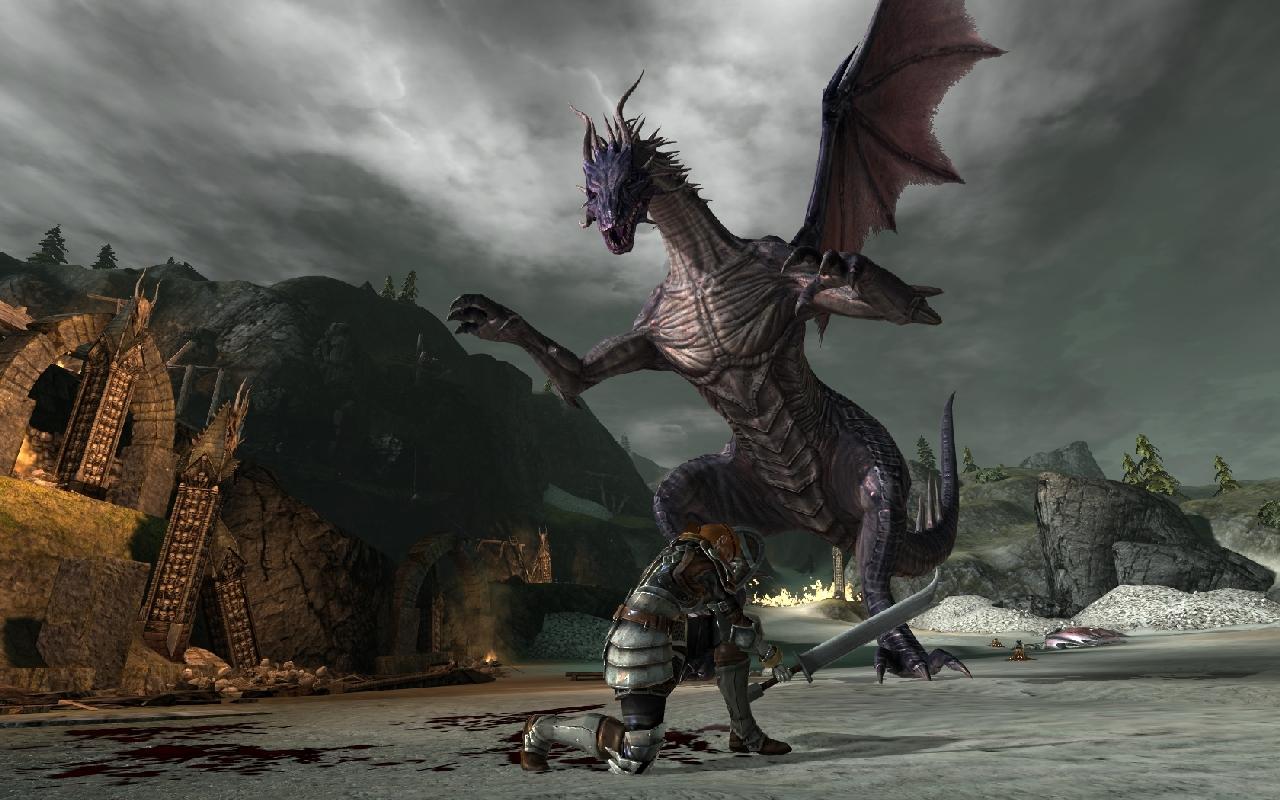 [07/03/2011] Dragon Age 2: Hochdrachen zählen zu den gefährlichsten Gegnern im Spiel.