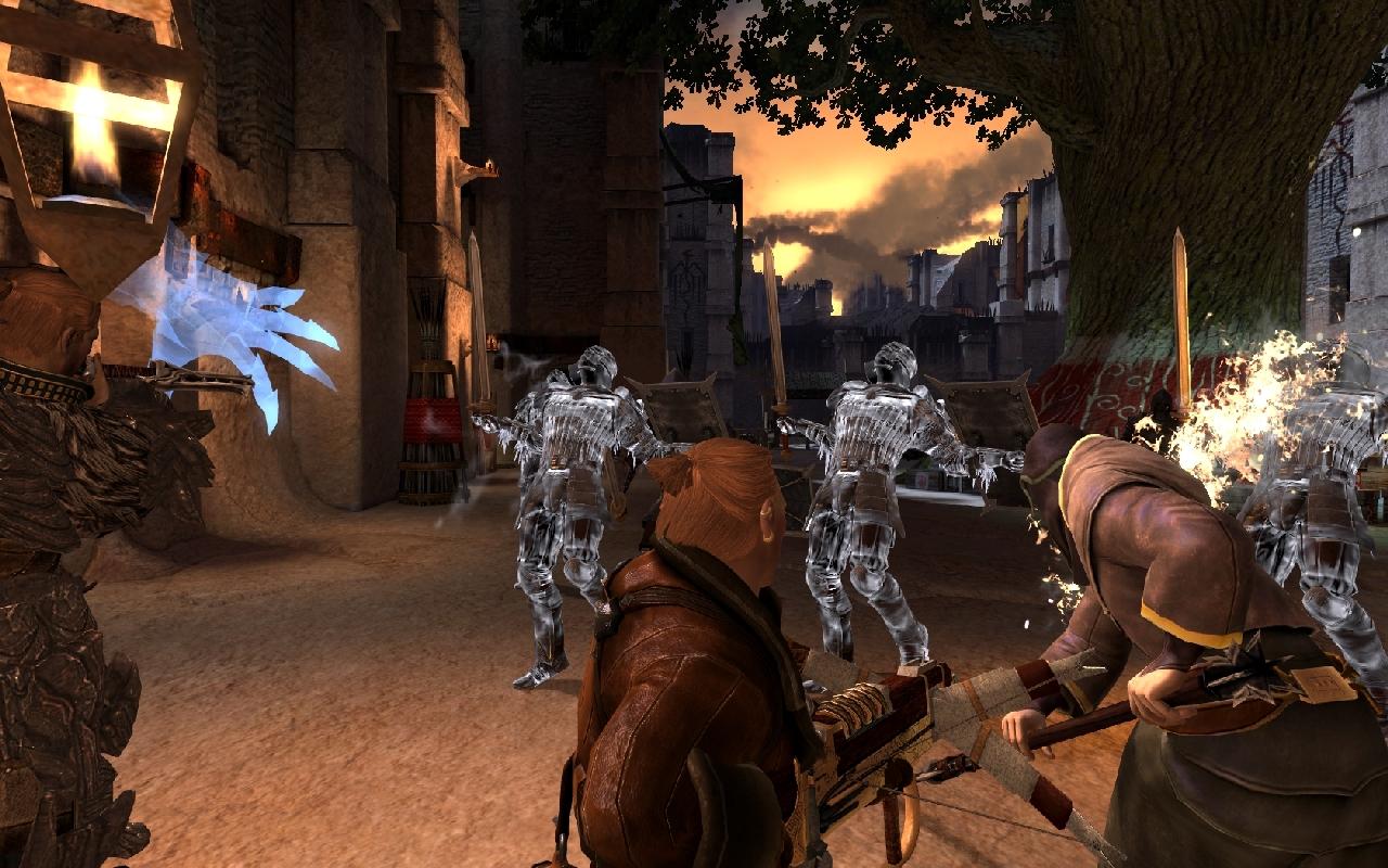 [07/03/2011] Dragon Age 2: Gegner lassen sich einfrieren und sind so anfälliger gegen heftige Nahkampfattacken - klappt dank der klassenübergreifenden Kombos richtig gut - ist aber nur auf den schweren Spielstufen nötig.