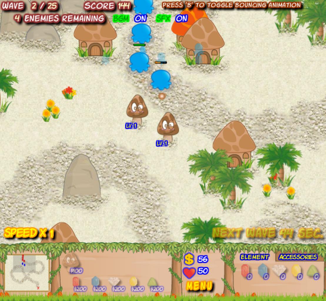 [21/03/2011] Platz 5: Mushroom Revolution - Im kunterbunten Tower Defense-Spiel verteidigen Sie Ihre Basis mit Hilfe von gut platzierten Pilzeinheiten, die Sie im Verlauf nach Bedarf upgraden können. Amüsanter Spielspaß ist garantiert!