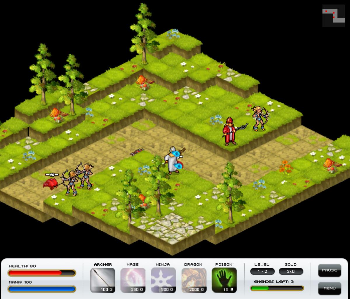 [21/03/2011] Platz 10: Ultimate Defense - In diesem Spiel werden Tower Defense- und RPG-Elemente gemischt. Mit Bogenschützen, Zauberern, Ninjas und Drachen kämpfen Sie gegen herannahende Feinde. Nach jedem geschafften Level rücken Sie auf einer Weltkarte weiter voran.