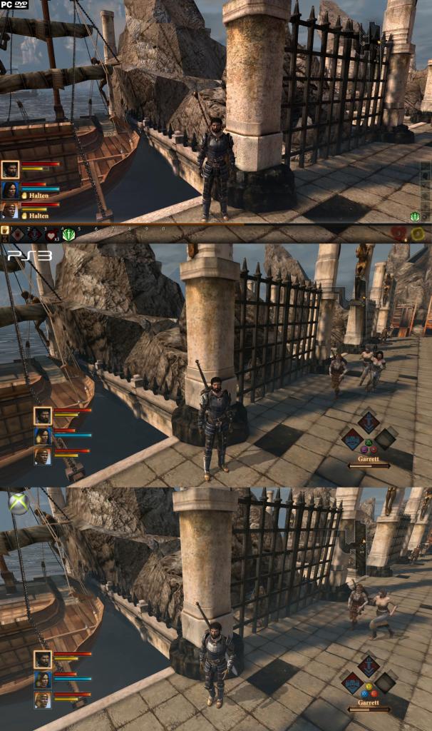[10/03/2011] Der Dragon Age 2-Grafikvergleich: PC (oben) vs. Playstation 3 (Mitte) und Xbox 360 (unten). (1)