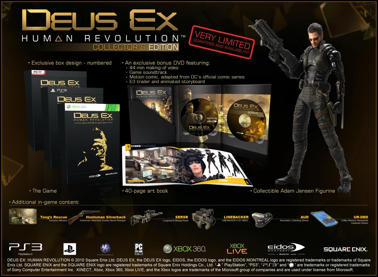 [19/04/2011] Die Collector's Edition von Deus Ex 3: Human Revolution