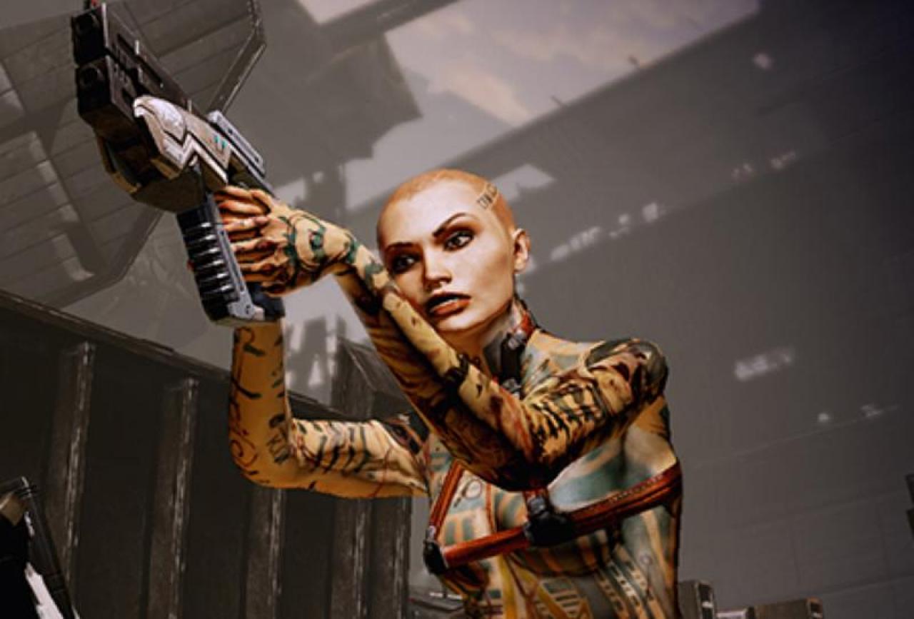 [04/04/2011] Jack (Mass Effect 2) - Die bionischen Experimente verliehen ihr übernatürliche Kräfte, hinterließen aber auch tiefe Narben in ihrer Seele. Aus Jack wurde eine Piratin und Mörderin, die alsbald hinter Schloss und Riegel wanderte. 