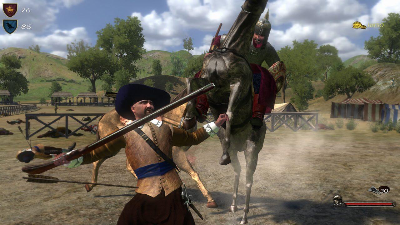 [08/04/2011] Juni: Trotz eines kleinen Grafik-Updates und der neuen Schusswaffen wirkte Mount and Blade: Fire and Sword recht angestaubt, im Vergleich zum Vorgänger hatte sich kaum etwas getan. Immerhin 68 Prozent gab es in der PC Games-Ausgabe 7/11.