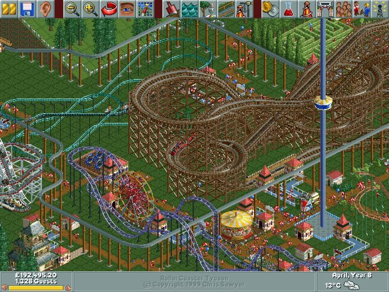 [08/04/2011] In Roller Coaster Tycoon können wir nicht nur unserem Talent für Organisation ausleben, sondern auch unsere Kreativität. Dabei managen wir den Park und sorgen dafür, dass es den Besuchern gut geht.