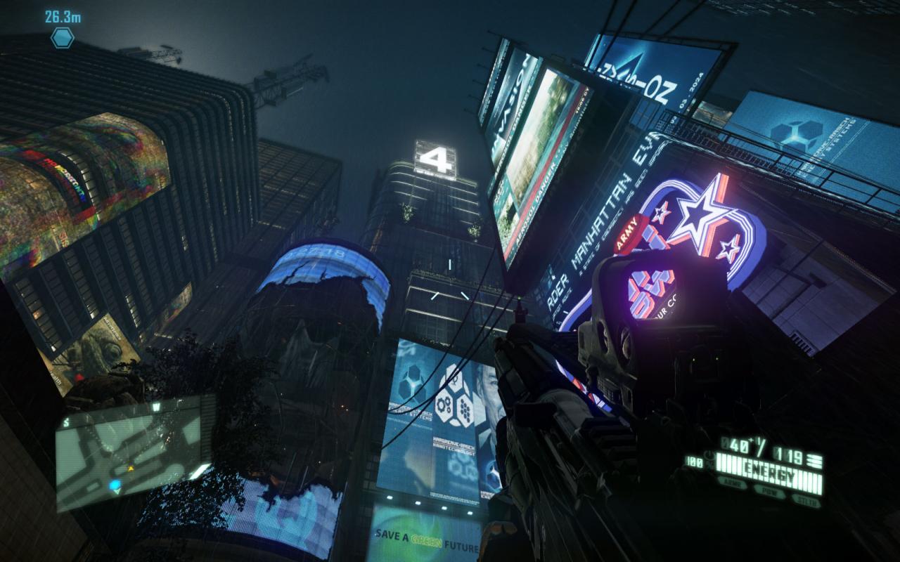 [10/04/2011] In den späteren Levels beeindruckt Crysis 2 durch effektvolle Nachtaufnahmen und teilweise beeindruckende Reflektionen. Die Beleuchtung des Spiels ist mehr als gelungen. (10)