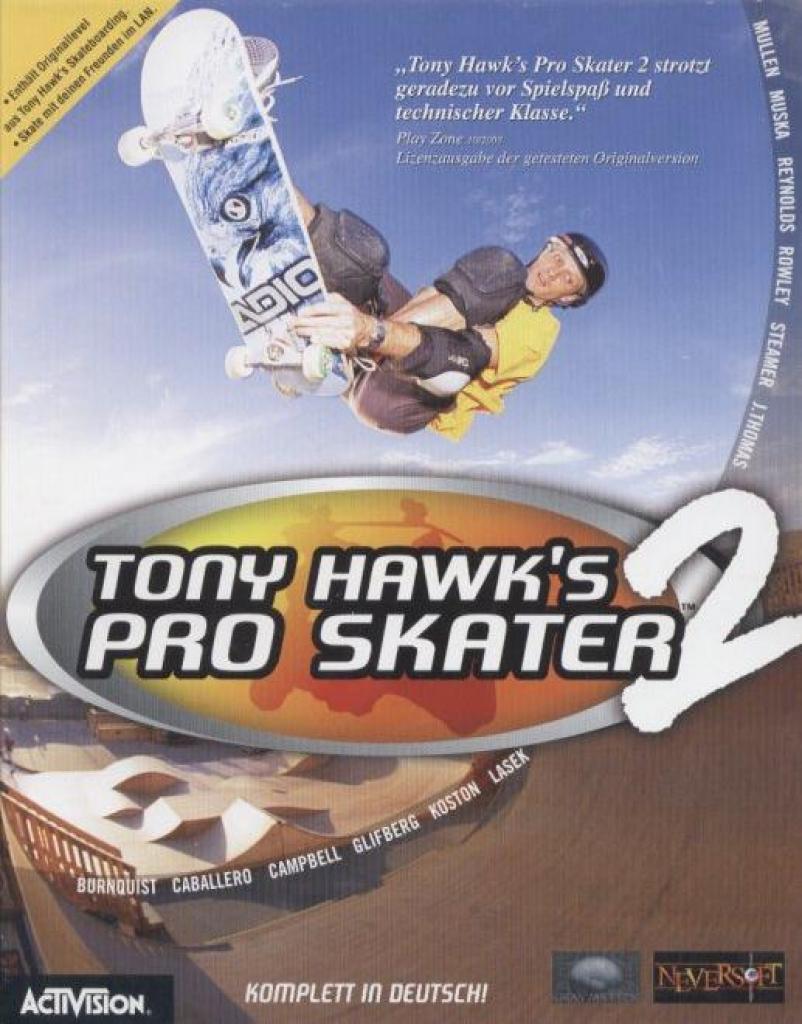[07/04/2011] Packshot zu Tony Hawks Pro Skater 2