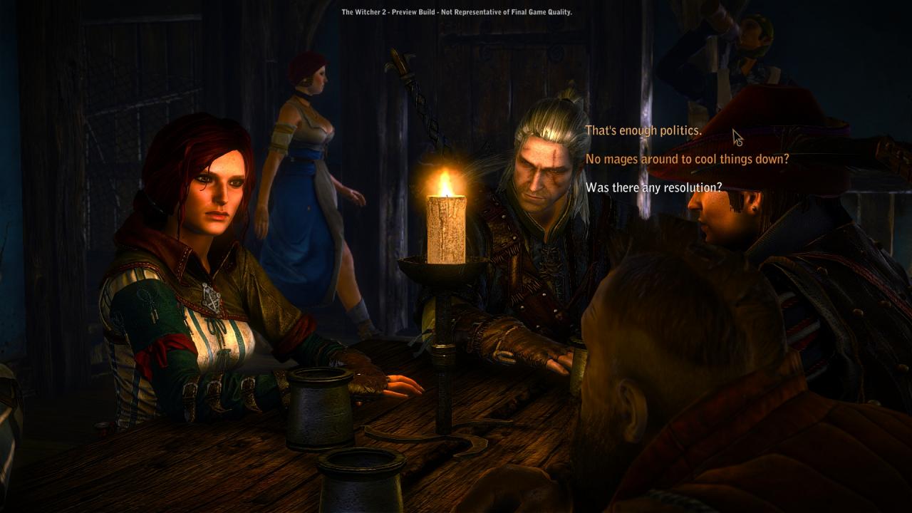 [15/04/2011] Dialoge sind zwar nicht so stark verzweigt wie die von Dragon Age oder Mass Effect, doch sie bieten trotzdem immer wieder interessante Entscheidungsmöglichkeiten.