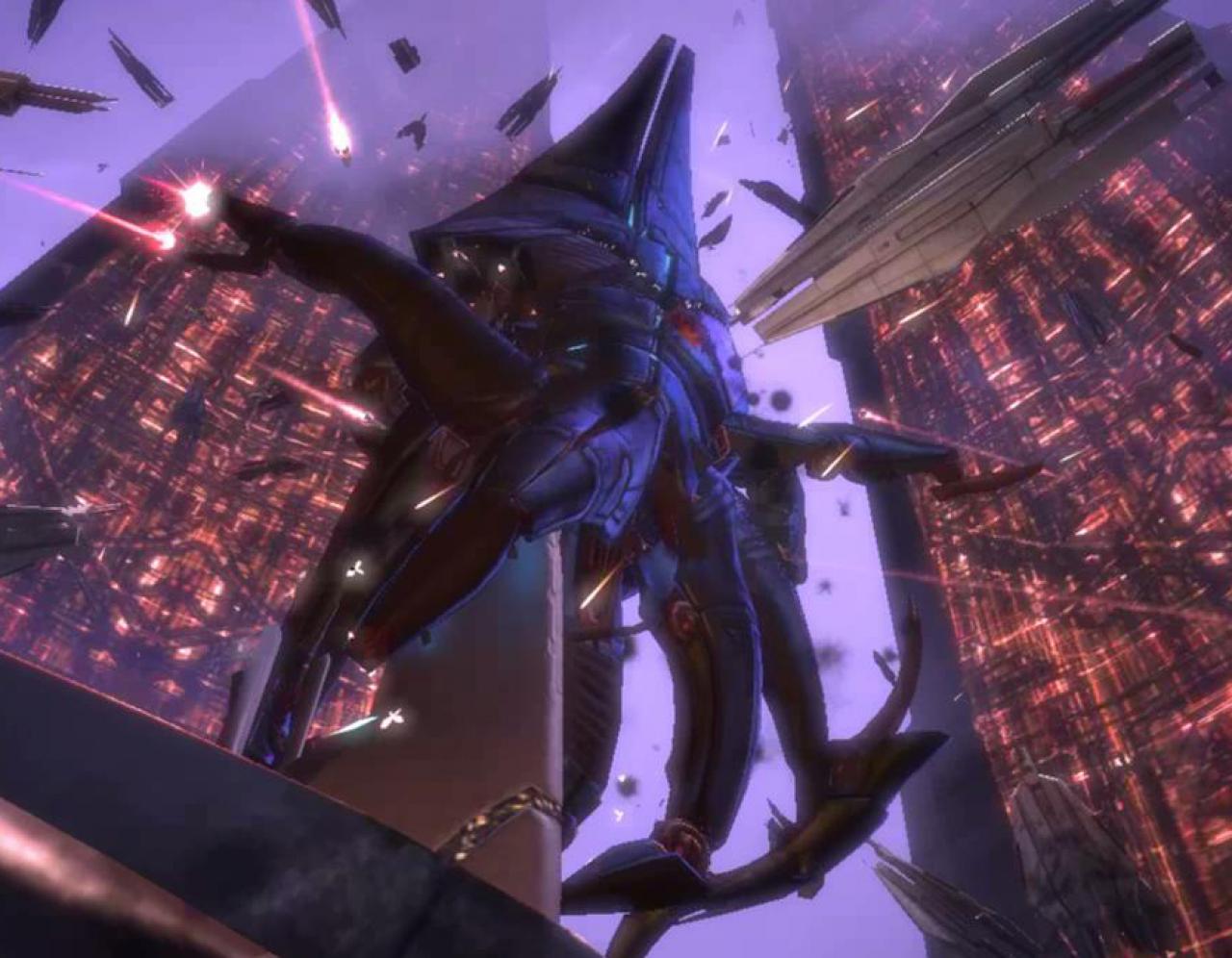 [11/05/2011] Mass Effect: Reaper - Auch diese Giganten der Rollenspielwelt gehören in unsere Liste. Wenn sie wie im Trailer zu Teil 3 eine ganze Stadt verwüsten, klappt unsere Kinnlade blitzschnell herunter. Wir freuen uns übrigens auf das Finale der Trilogie, wer noch?