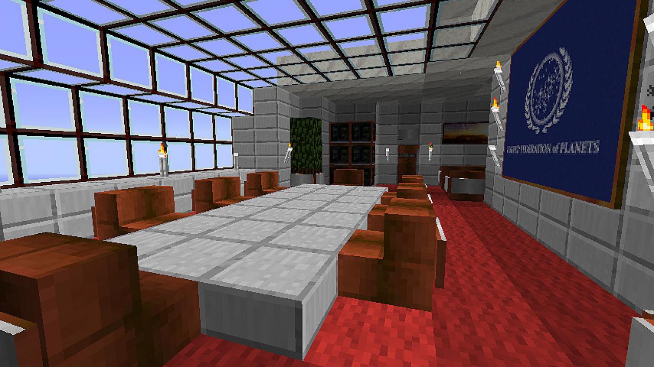[23/05/2011] In der Minecraft-Welt Starbase 49 gibt es unter anderem Innendetails wie hier zu sehen.