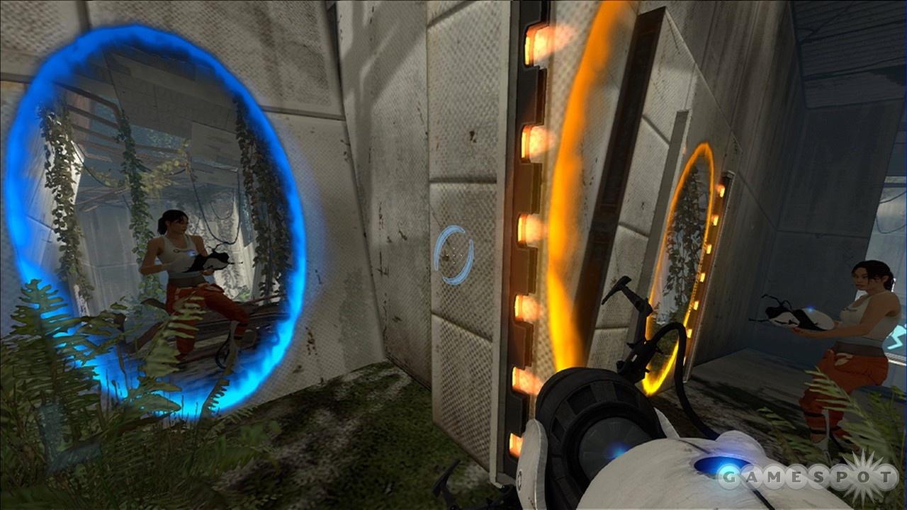 [11/05/2011] In der Portal-Reihe schießt man sich seine Türen. Nur mit der Portal-Gun lassen sich die zahlreichen Hindernisse überwinden, die Glados dem Spieler entgegen wirft. Die Portale eignen sich auch super um physikalischen Blödsinn zu bauen.