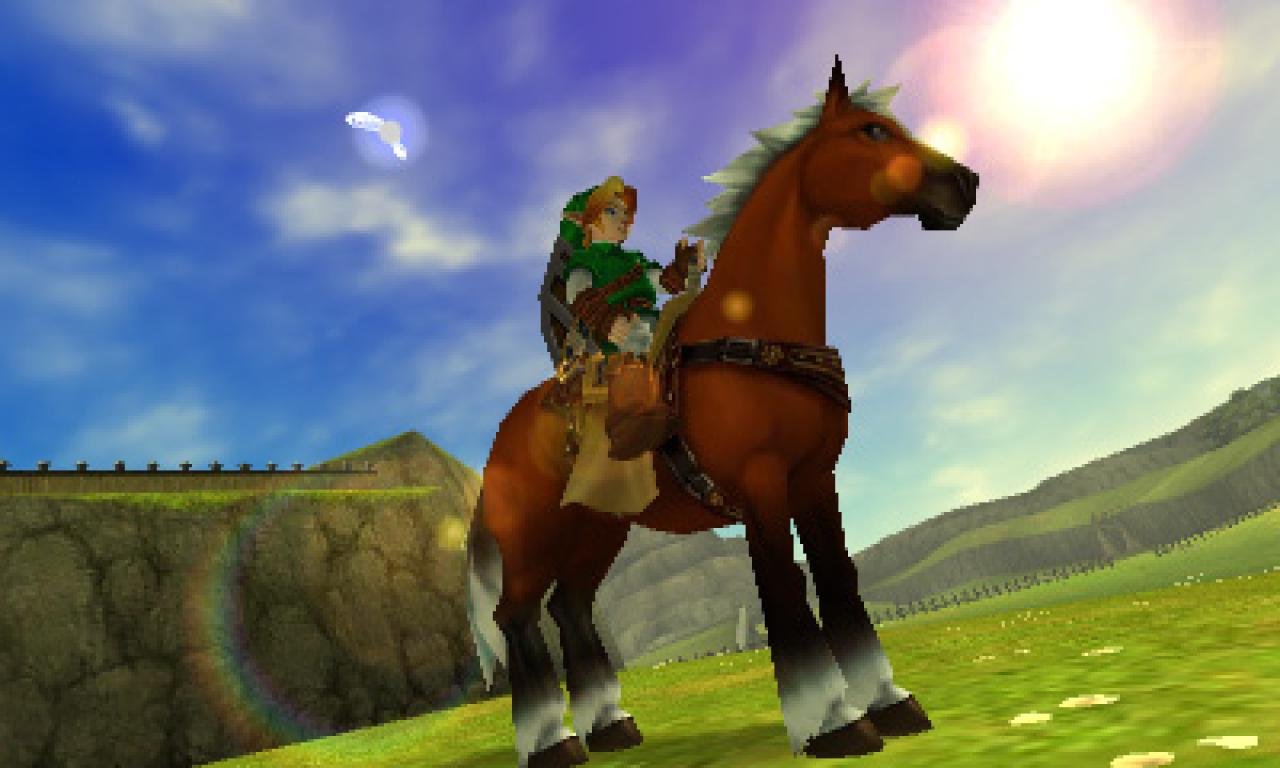 [18/05/2011] Wären Links Abenteuer aus Zelda (im Bild The Legend of Zelda: Ocarina of Time) der Stoff, aus dem ein gutes MMORPG entstehen könnte? An sich schon, nur müsste die Welt Hyrule doch beträchtlich erweitert werden, um großen Massen von Spielern Platz zu bieten. Diese könnten dann als verschieden gestaltete Charaktere auf die Suche nach Prinzessin Zelda gehen. Bosskämpfe könnten gegen Ganondorf in mehreren Gestalten erfolgen, die Spieler müssten sich ganz MMOG-like mit unterschiedlichen Fähigkeiten wie Heil-, Absorptions- und Angriffszaubern ausrüsten und sich während eines Raids gegenseitig unterstützen.