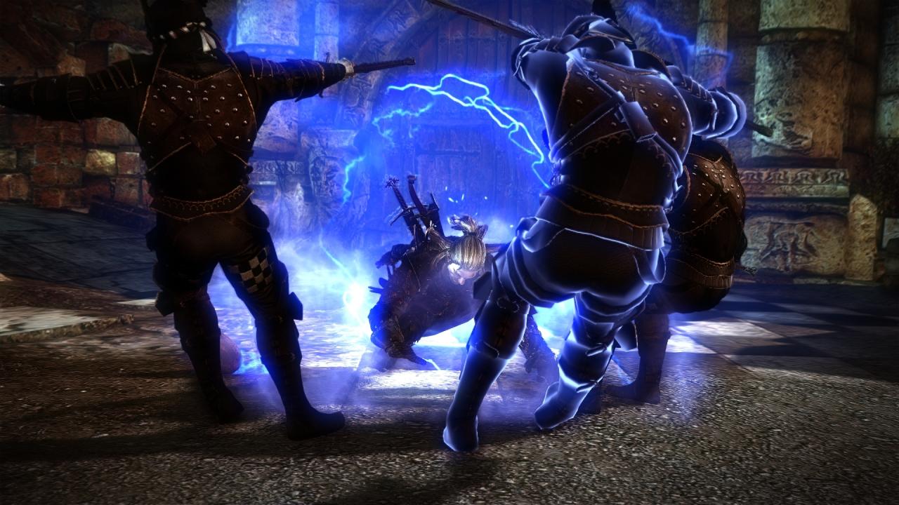 [16/05/2011] Am Ende der Talentbäume locken Spezialfähigkeiten - diese hier erlaubt es Geralt, eine Gruppe von bis zu drei Gegnern auf einmal auszuschalten. Cool inszeniert!