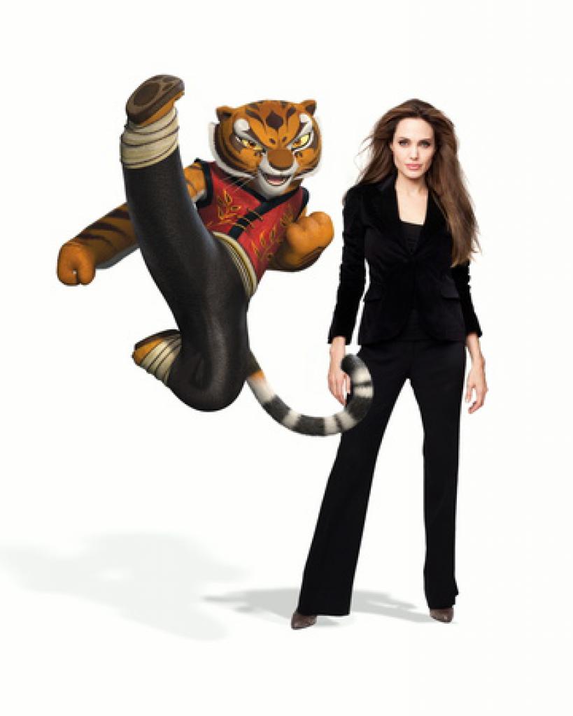 [14/06/2011] Angelina Jolie spricht im Original die Kampfkatze Tigress...