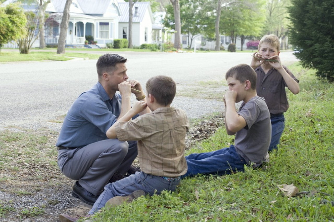 [14/06/2011] Brad Pitt, Tye Sheridan, Hunter McCracken, Laramie Eppler