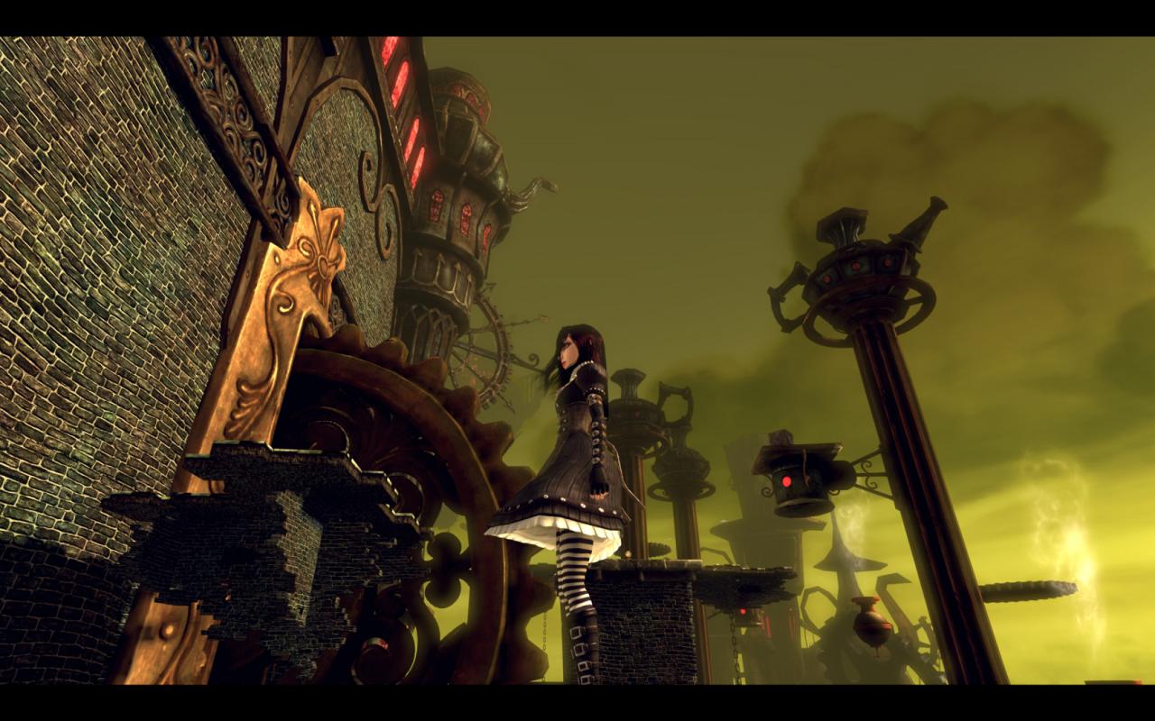 [19/06/2011] Alice: Madness Returns - American McGees Horror-Action-Adventure zeichnet sich vor allem durch den eigenwilligen Stil aus, welcher den Alice-Spielen seinen ungewöhnlichen und beklemmenden Look verleiht. Steampunk-Einflüsse dürfen dabei nicht fehlen.