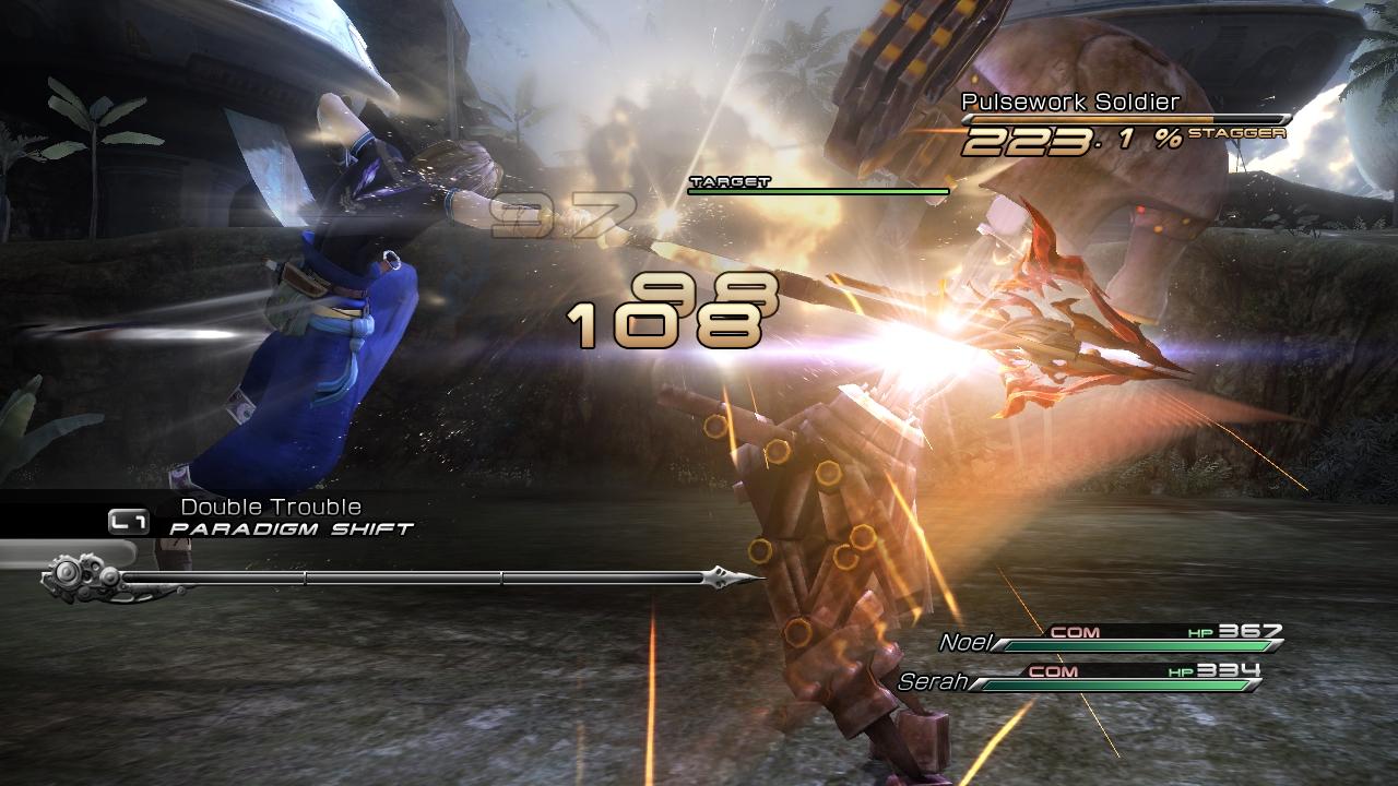 [29/06/2011] Hier seht ihr eine Kampfszene aus Final Fantasy XIII-2.