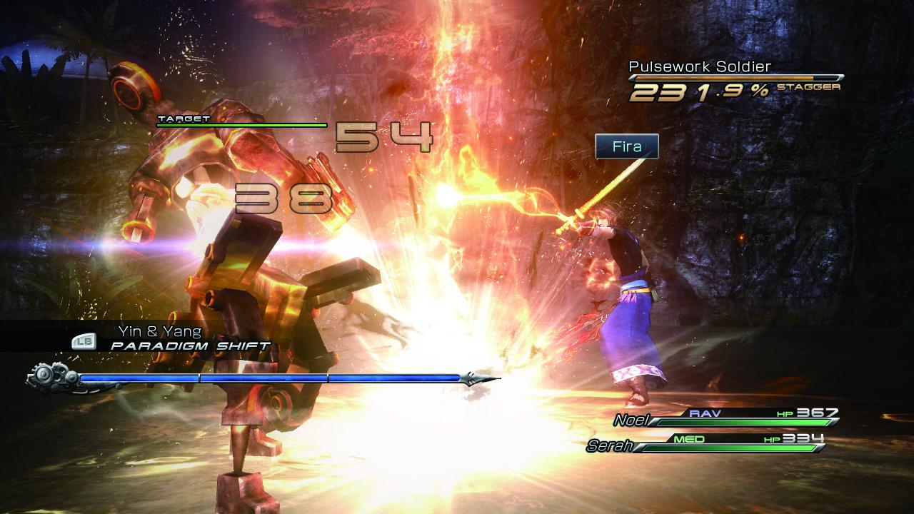[09/06/2011] Eine Kampfszene aus Final Fantasy XIII-2, die euch mithilfe unserer Lösung einfacher fallen wird.