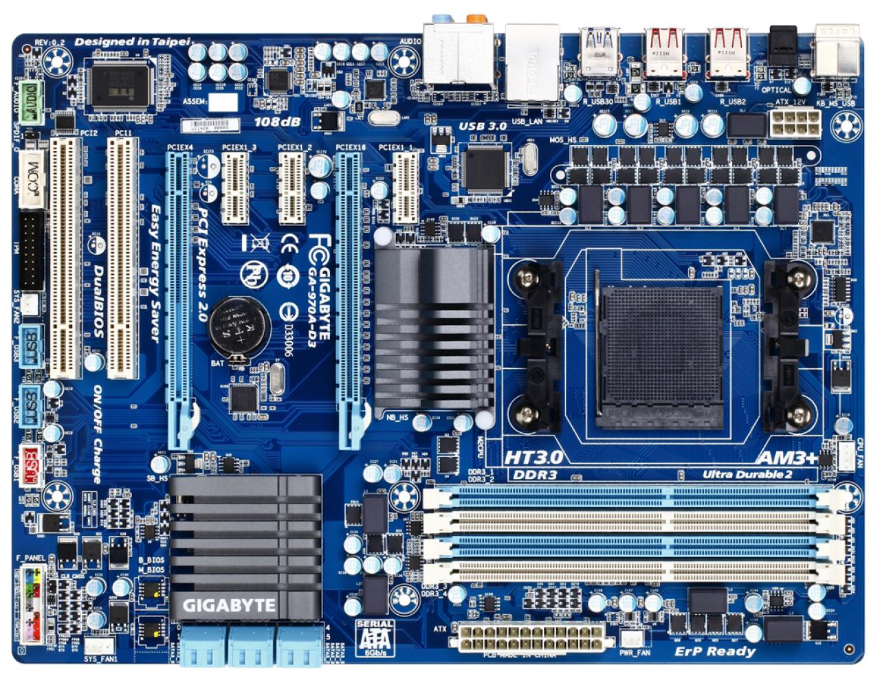 [21/06/2011] Gigabyte 970A-D3 (AM3+)