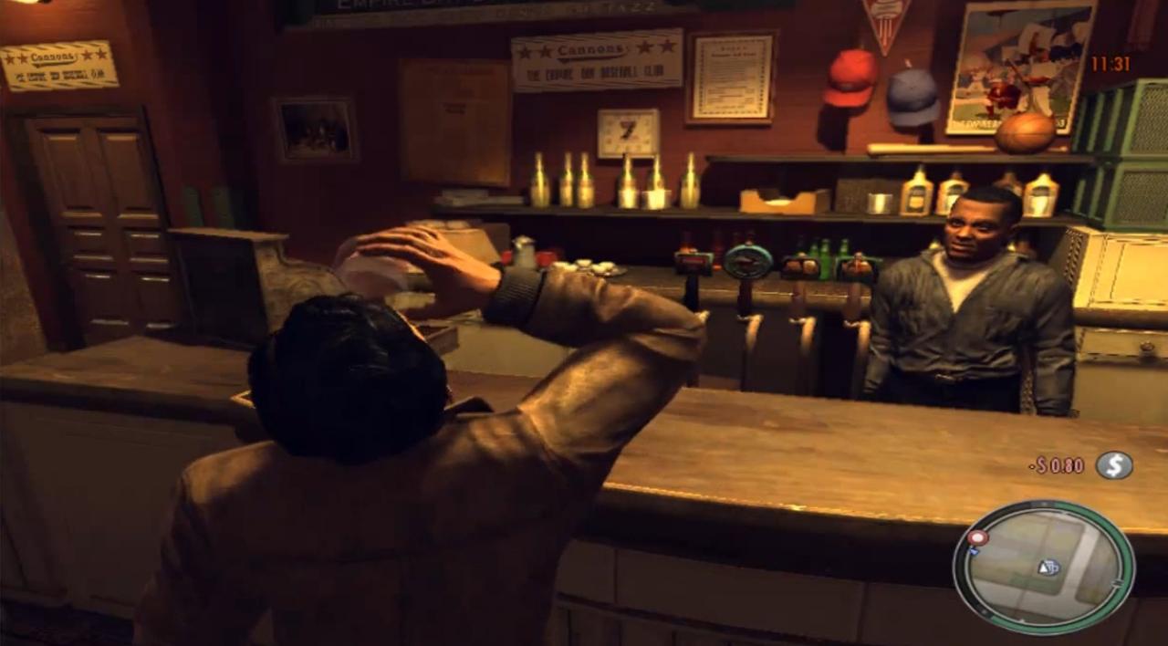 [06/06/2011] Mafia 2: Vito Scaletta muss in seinem Gangsterleben auch mal entspannen. Wo geht das besser als in einer Kneipe? Die Auswahl ist riesig, die Preise freundlich.