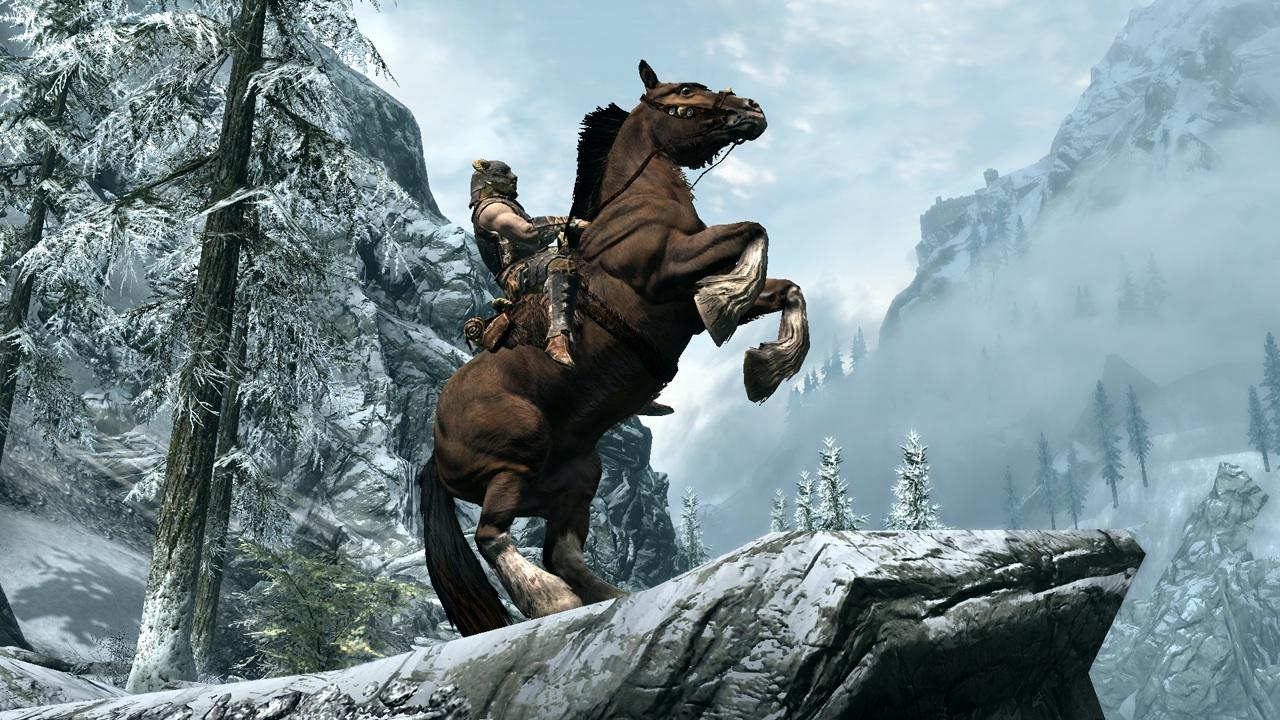 [10/06/2011] Drachen, Trolle und Riesen - in Skyrim begegnet uns die eine oder andere schreckliche Kreatur. Doch mit der Hilfe unseres tierischen Gefährten können wir in Windeseile vor sämtlichen Gefahren davon galoppieren.