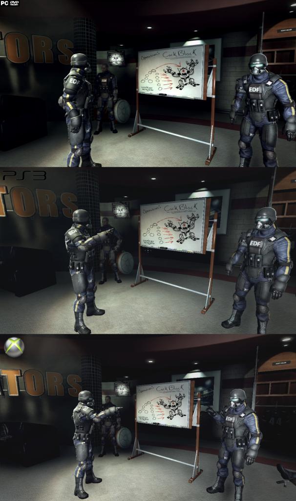 [03/06/2011] Der Grafikvergleich zu Duke Nukem Forever: Oben seht ihr die PC-Version, in der Mitte die Variante für PS3, ganz unten die Xbox 360-Edition. (3)