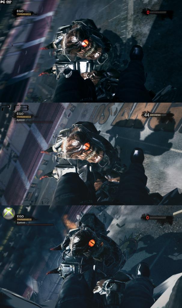 [03/06/2011] Der Grafikvergleich zu Duke Nukem Forever: Oben seht ihr die PC-Version, in der Mitte die Variante für PS3, ganz unten die Xbox 360-Edition. (6)
