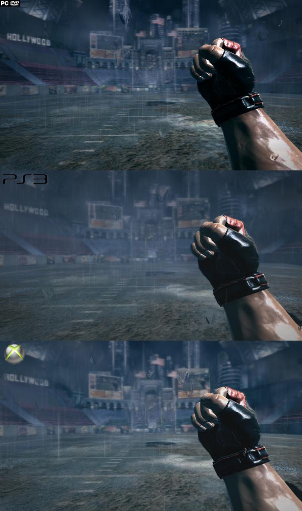 [03/06/2011] Der Grafikvergleich zu Duke Nukem Forever: Oben seht ihr die PC-Version, in der Mitte die Variante für PS3, ganz unten die Xbox 360-Edition. (7)