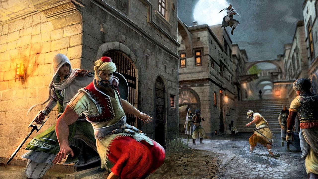 [01/07/2011] Assassin's Creed: Revelations - Als Ezio oder zuvor Altair möglichst unauffällig durch die mittelalterlichen Straßen Roms oder etwa Venedig zu laufen, bringt eine Menge Spaß und Nervenkitzel. Ihr könnt flott über die Dächer huschen oder euch beispielsweise inmitten von einer Gruppe Damen unerkannt durch die Stadt bewegen.
