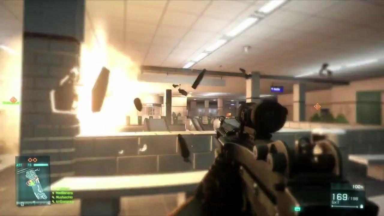 [27/07/2011] Battlefield 3 - Operation Metro: Der Zwischengang über den U-Bahn-Steigen.