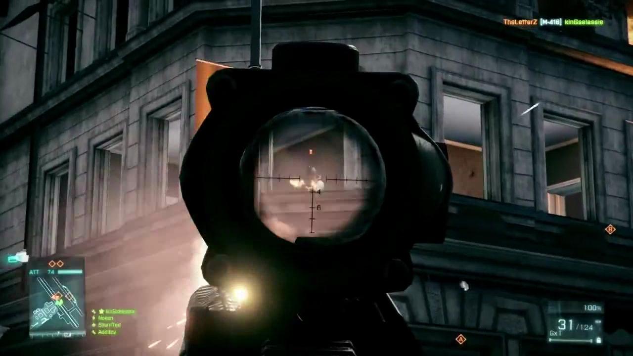 [27/07/2011] Battlefield 3 - Operation Metro: Wem das Abschießen durch die Fenster zu anstrengend wird, fragt einfach einen Kollegen mit einem Raketenwerfer.