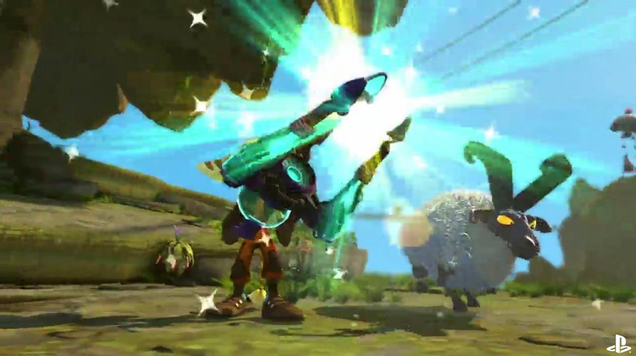 [12/07/2011] Der Sheepinator aus Ratchet & Clank verwandelt Gegner in Schafe. Wollige, flauschige Schafe. Das hätte man nur noch mit Katzen toppen können. Oder Faultieren. 