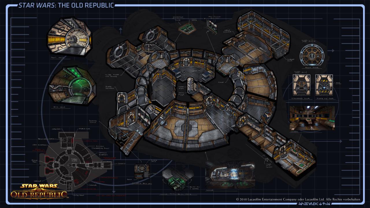 [22/07/2011] Hier könnt Ihr alle Screenshots und Konzeptzeichungen zu den verschiedenen Raumschiffen von Star Wars: The Old Republic anschauen. Welches Schiff gefällt Euch am besten? (24)