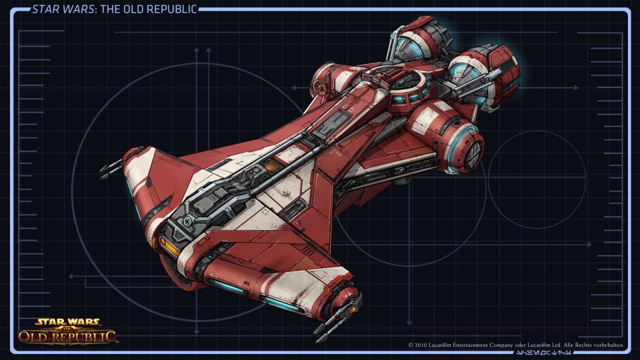[22/07/2011] Hier könnt Ihr alle Screenshots und Konzeptzeichungen zu den verschiedenen Raumschiffen von Star Wars: The Old Republic anschauen. Welches Schiff gefällt Euch am besten? (33)