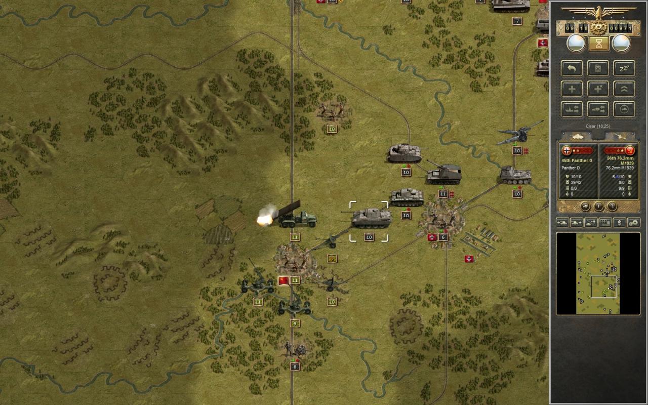 [15/07/2011] So sieht Panzer Corps: Wehrmacht in Aktion aus. Die zweckmäßige Präsentation täuscht: das Spiel ist nämlich eine wahre Perle im Strategie-Genre. (14)