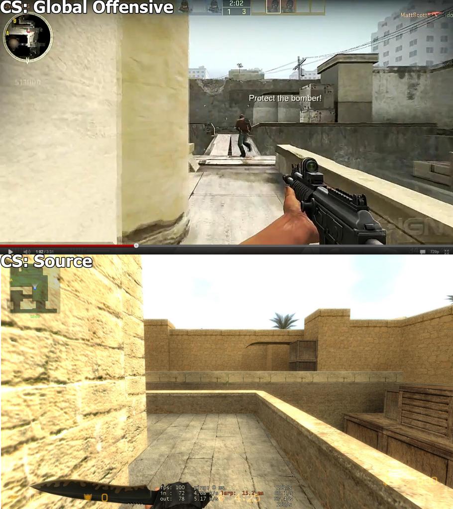 [30/08/2011] Auf der Map de_dust von Counter-Strike: Global Offensive kommt unter anderem eine zusätzliche Brücke an der Rampe auf CT-Seite. Im Vergleich zum später folgenden, zusätzlichen Tunnel auf der Map ist die Brücke allerdings nach unserer Ansicht nicht unbedingt nötig.