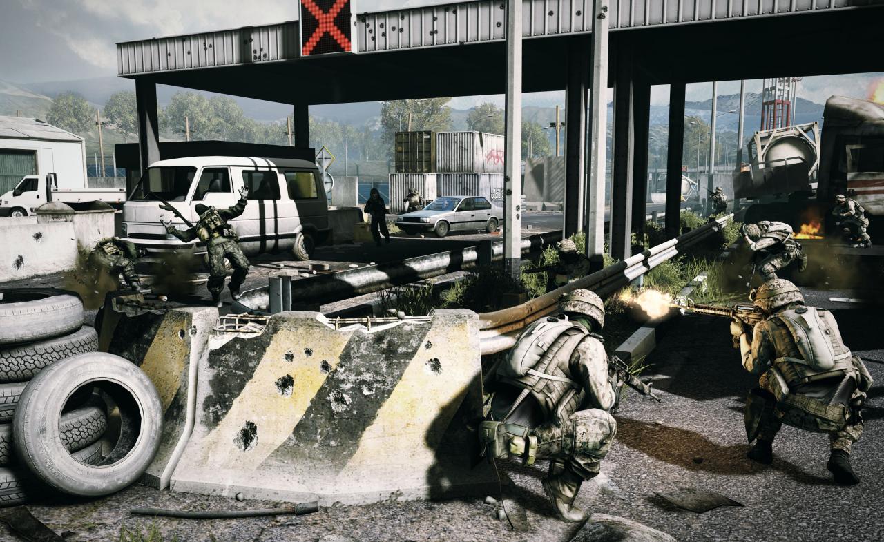 [16/08/2011] Was bei Battlefield 3 aus den Boxen wummert, beschert Spielern und Nachbaren ein unvergessliches Klangerlebnis. Die Geräusche sind nicht nur brachial, sondern auch täuschend echt, egal ob Mündungsfeuer, zerbrechende Scheiben oder kollabierendes Gebäude. Umrahmt wird das Ganze von dramatischer Musik. Gelungener geht es kaum.