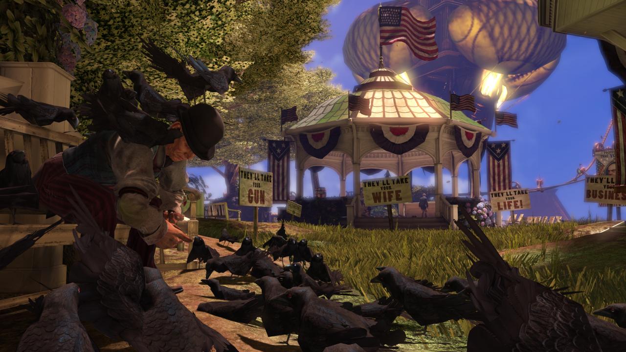 [18/08/2011] Bioshock Infinite: Der erste Bioshock-Teil gilt als einer der atmosphärischsten Ego-Shooter aller Zeiten. In Bioshock Infinite geht es aus der Unterwasserwelt in eine Stadt über den Wolken. Das bislang gezeigte Material ist vielversprechend.