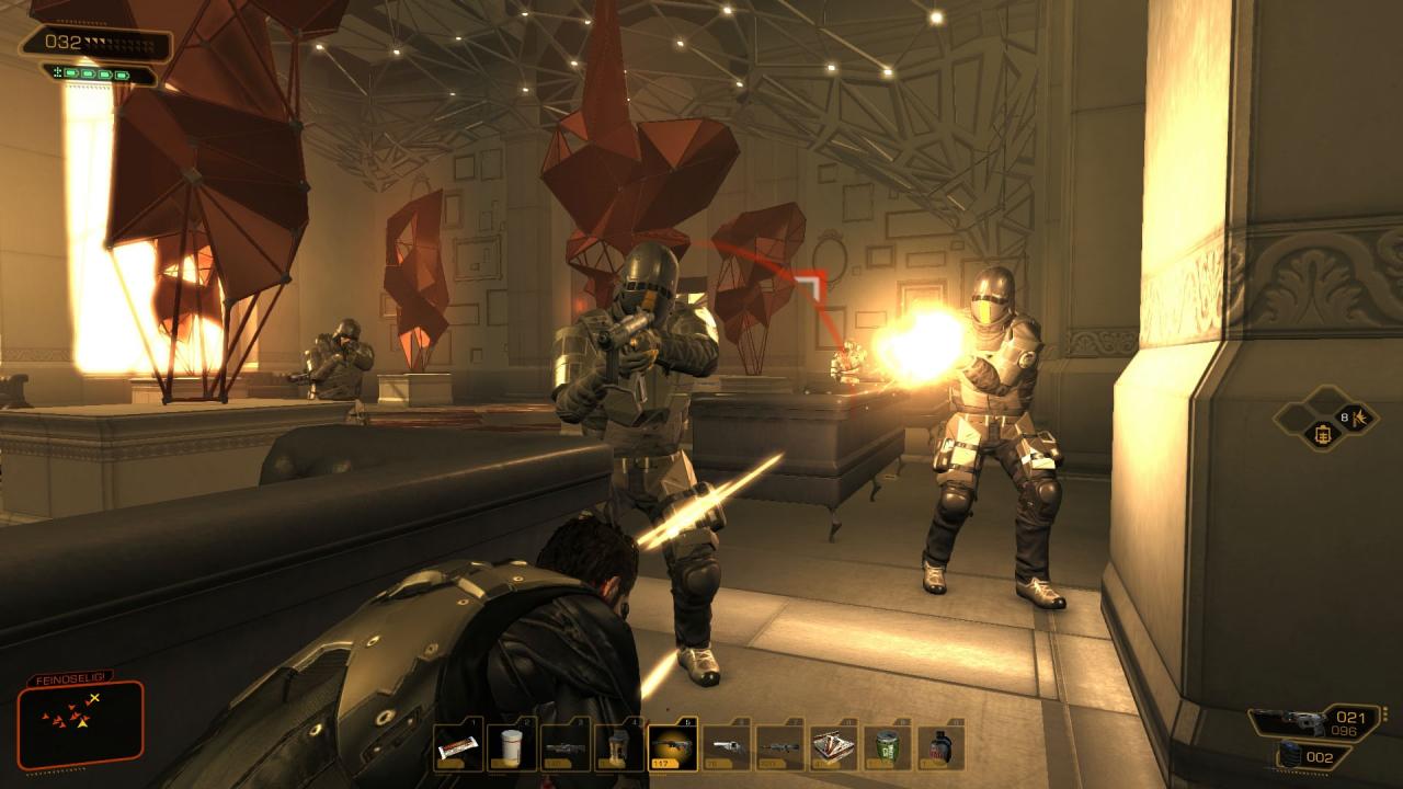 [22/08/2011] PC Games testet Deus Ex: Human Revolution. Die faszinierende Spielwelt leidet stellenweise unter doofen Gegnern und den langen Ladezeiten. (26)