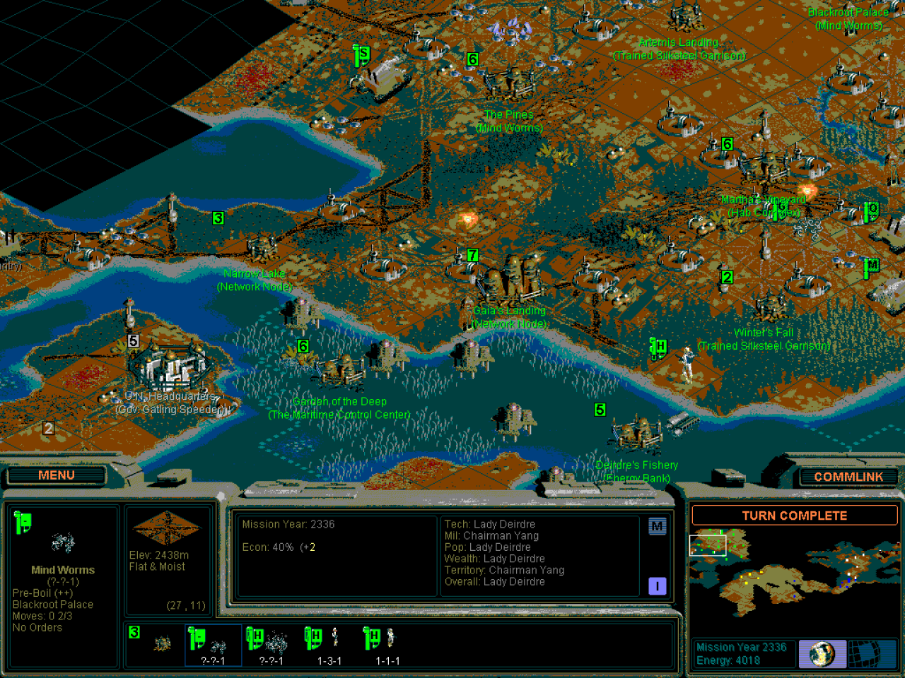 [09/08/2011] Sid Meier's Alpha Centauri - Ein weiterer Klassiker. Es stammt aus dem Jahr 1999. Das Spiel ist quasi der Anschluss an die Civilization-Teile, die mit der Entsendung einer Kapsel ins All enden.