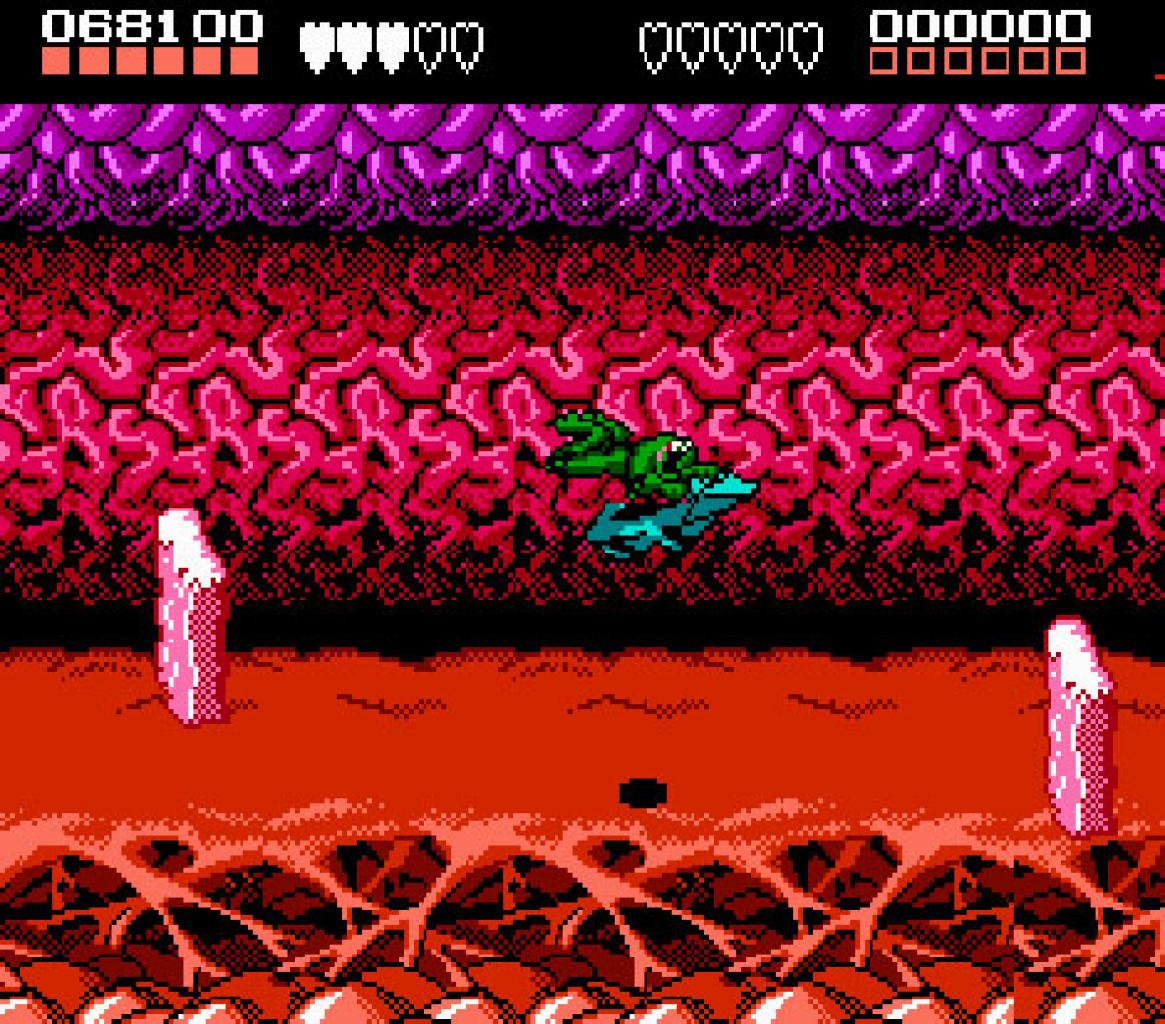 [05/08/2011] Friendly Fire! Freundlich war es leider nicht mehr. Battletoads ist ein hartes Koop-Adventure, bei dem beide überleben müssen, damit der Level abgeschlossen ist. Es gibt nichts schlimmeres, als dass einer wegen einem dummen Fehler stirbt und man alles nochmal machen muss.