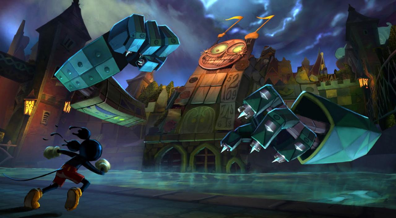 [23/08/2011] Die Kameraposition in Warren Spectors ambitionierten Projekt Epic Mickey ist häufig alles andere als optimal. Dadurch werden einige Sprungpassagen zu einer fummeligen Angelegenheit. 
