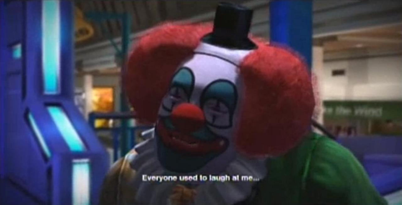 [19/09/2011] Als durchgeknallter Clown hat man es wahrlich nicht leicht. Inzwischen hat sich das eigentlich als lustig ausgelegte Gesicht der Zirkuskomiker zur absoluten Horrorvorstellung gewandelt. Adam der Clown aus Dead Rising ist dafür das beste Beispiel.